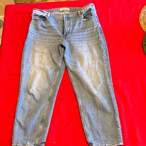 Abercrombie & Fitch Blue Ankle Jeans